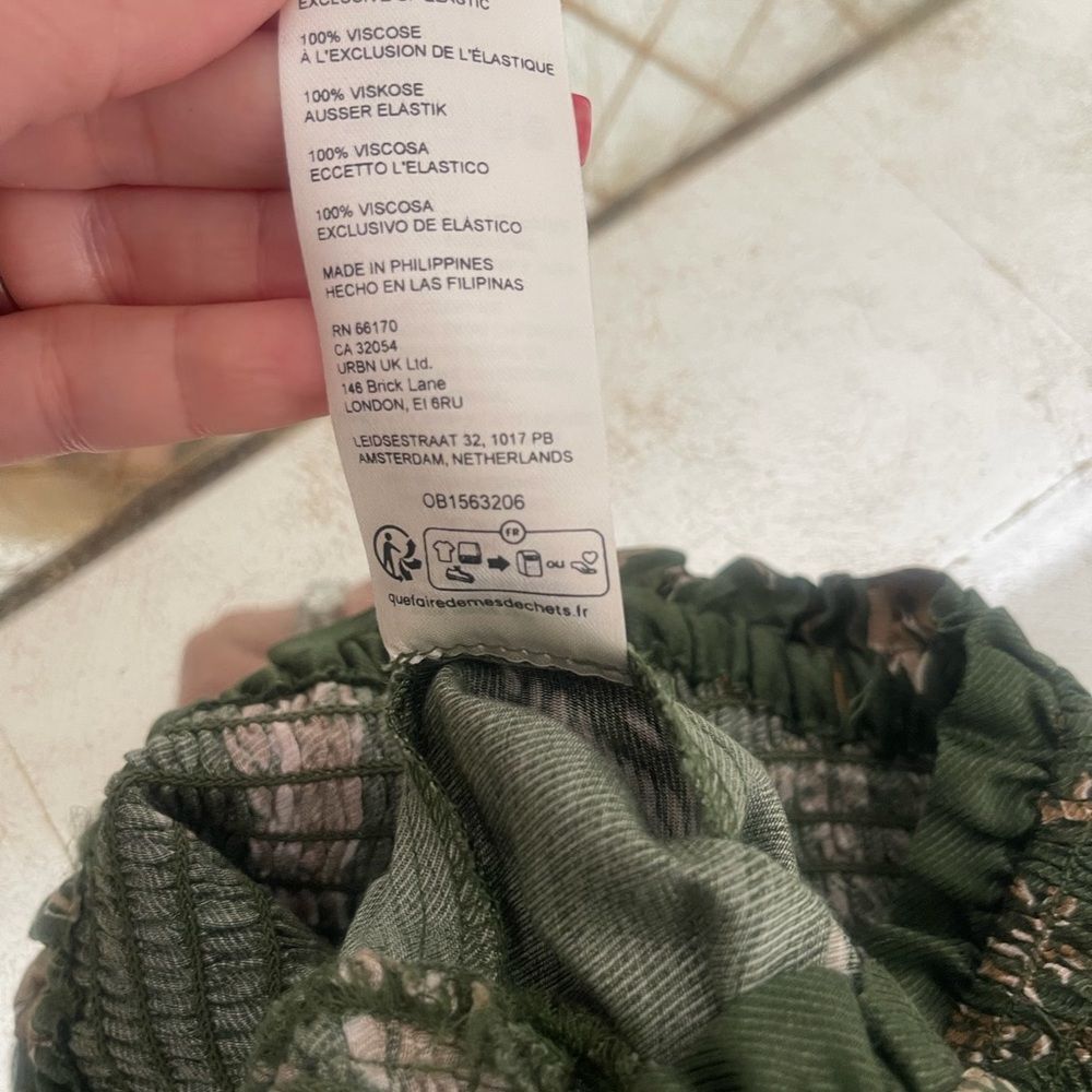 Anthropologie Olive Botanical Jumpsuit - Picture 2 of 5
